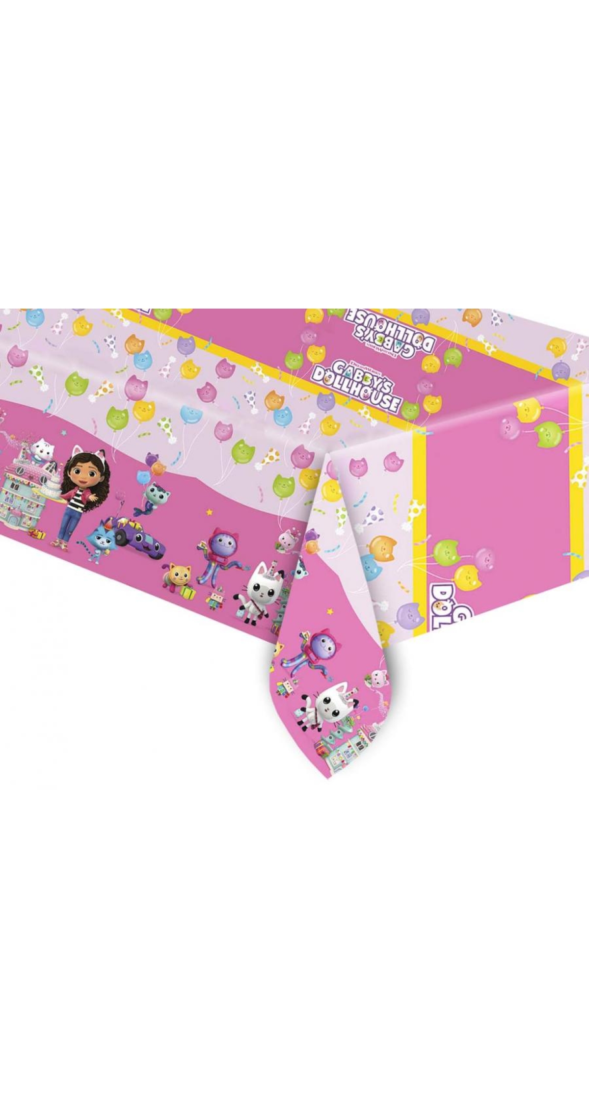 Gabby's Dollhouse Party Plastic Tablecover - 120x180cm