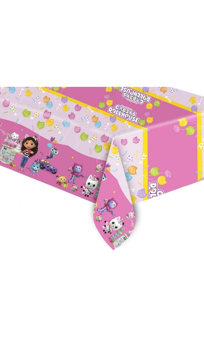 Gabby's Dollhouse Party Plastic Tablecover - 120x180cm