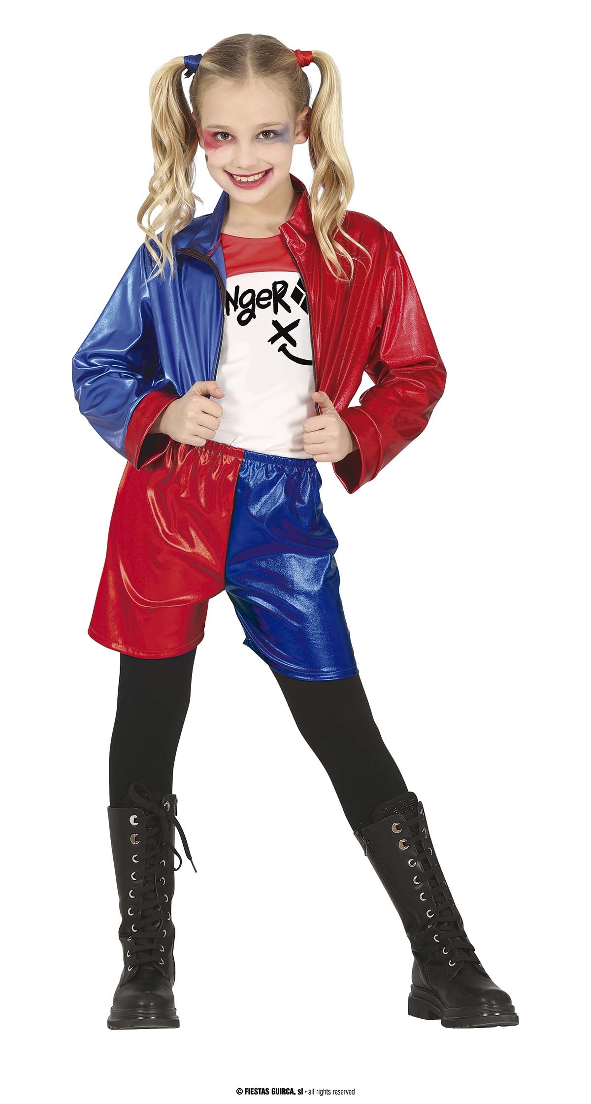 Harley Quinn Dangerous Glam Costume - Age 10 to 12 Years