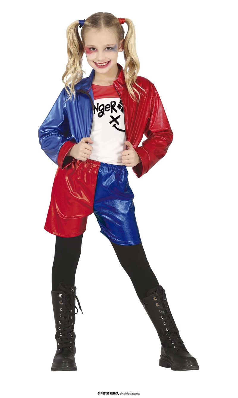 Harley Quinn Dangerous Glam Costume - Age 10 to 12 Years
