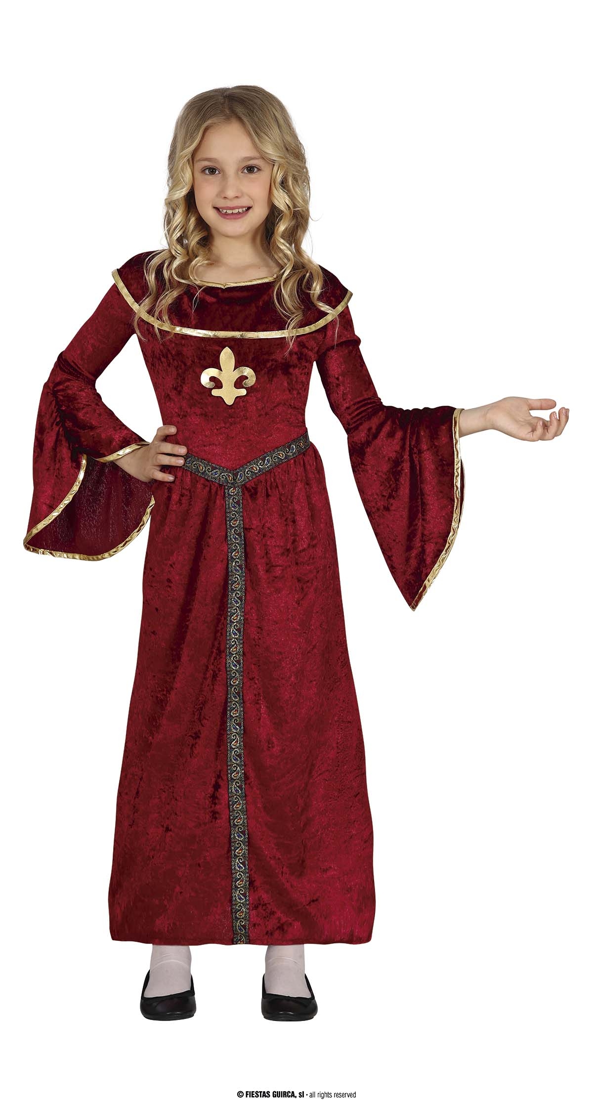 Medieval Princess Girl Costume - Age 10 to 12 Years