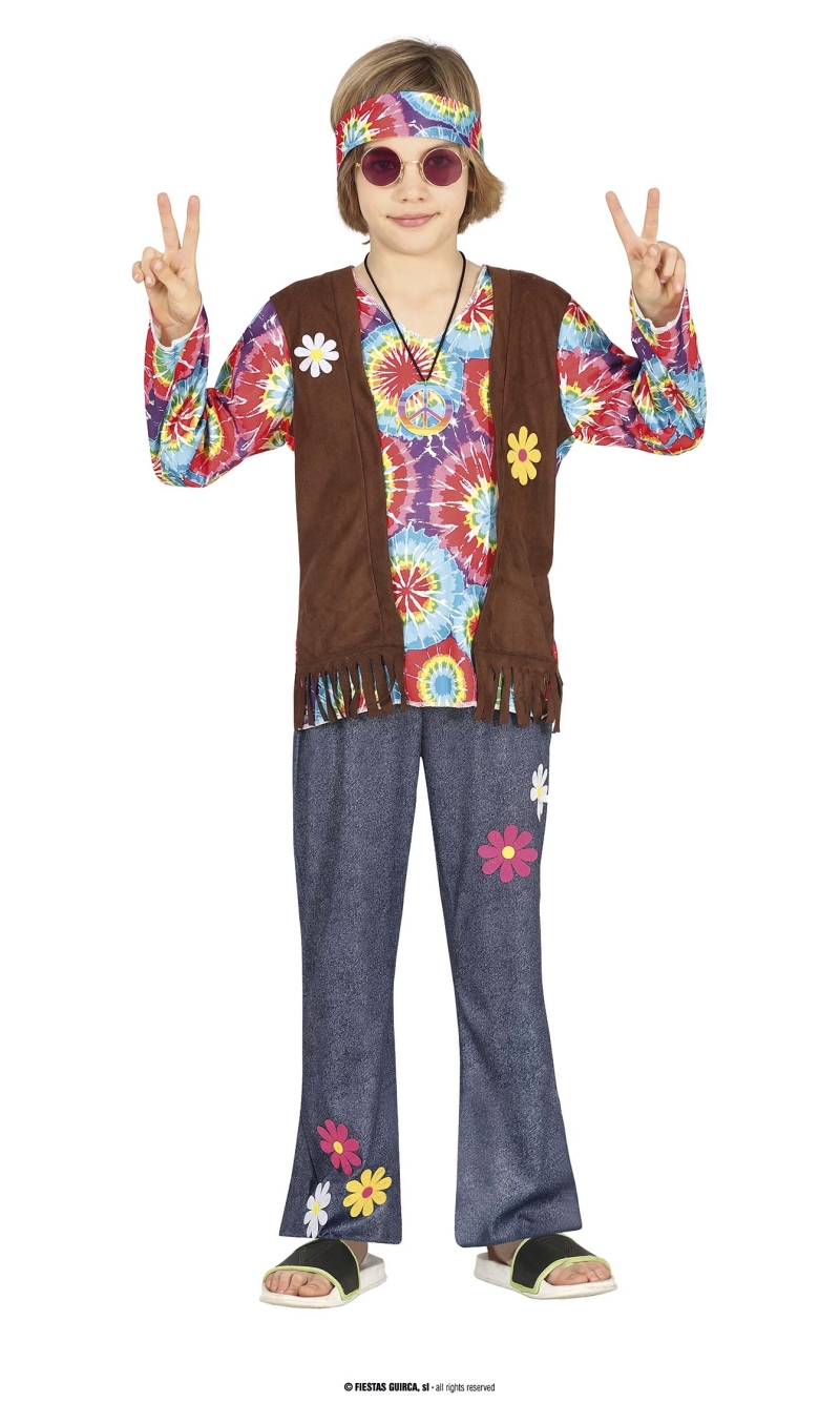 Denim Hippie Boy Costume - Age 5 to 6 Years