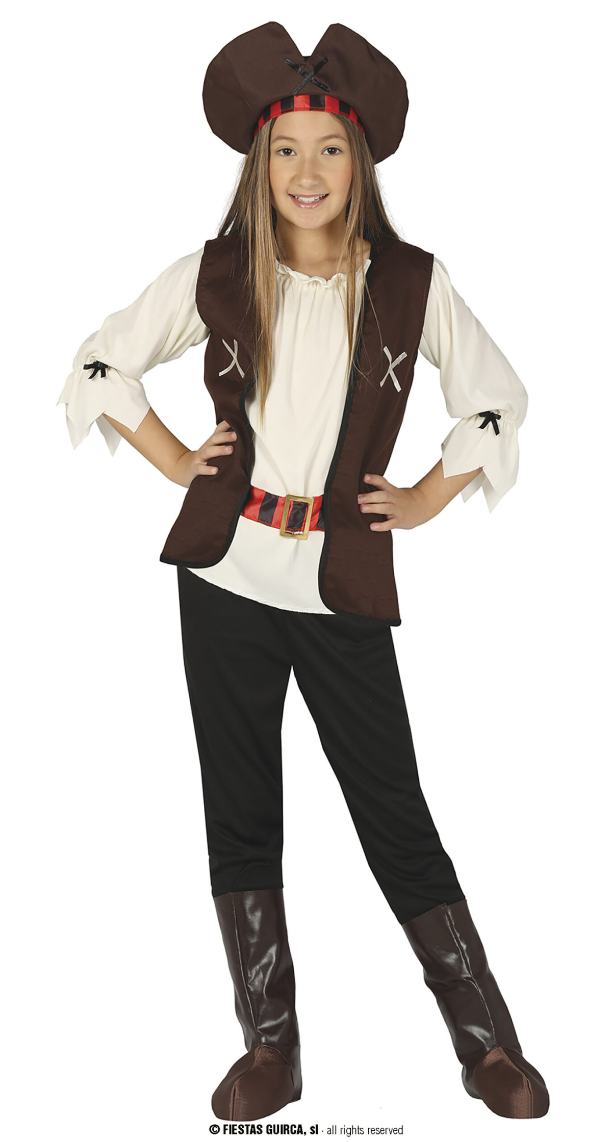 Pirate Of The Seven Seas Girl - Age 5 to 6 Years
