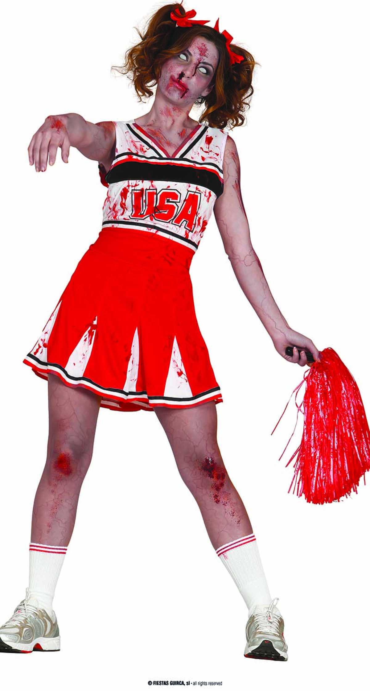 Zombie Cheerleader Costume - Age 14 to 16 Years
