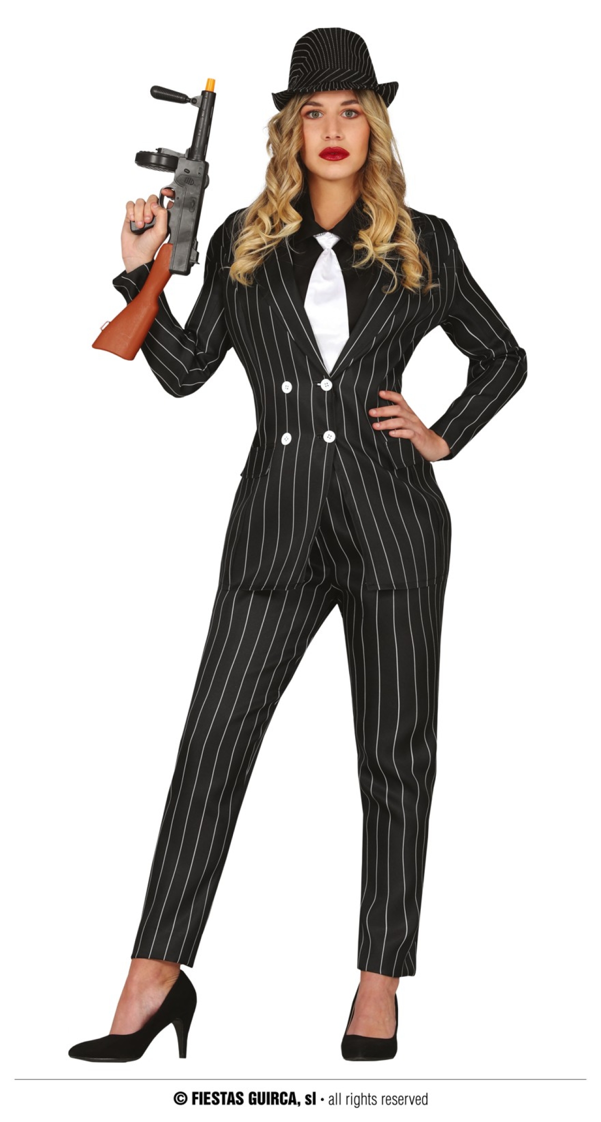 Gangster Lady Costume - Adult - Adult Size Large (42-44)