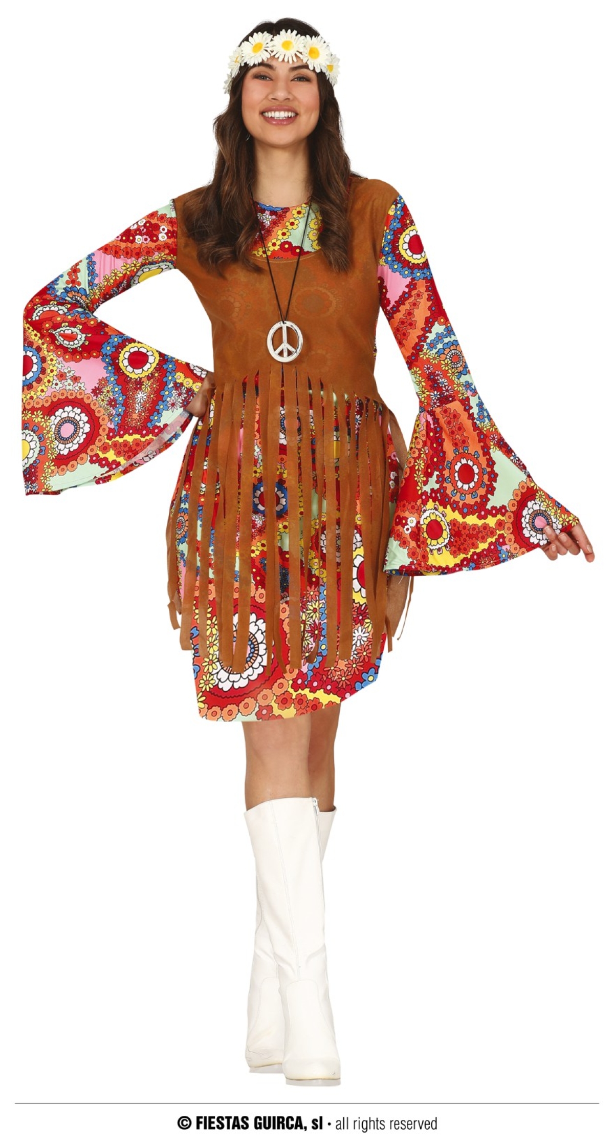 Hippie Peacemaker Lady - Adult Size Medium (38-40)