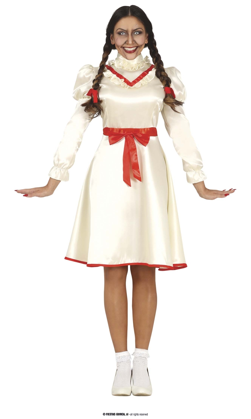 Annabelle Cursed Doll Costume - Adult Size Large (42-44)