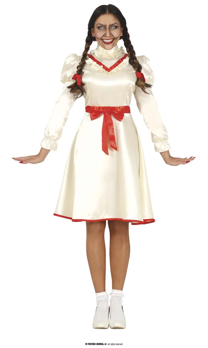 Annabelle Cursed Doll Costume - Adult Size Large (42-44)