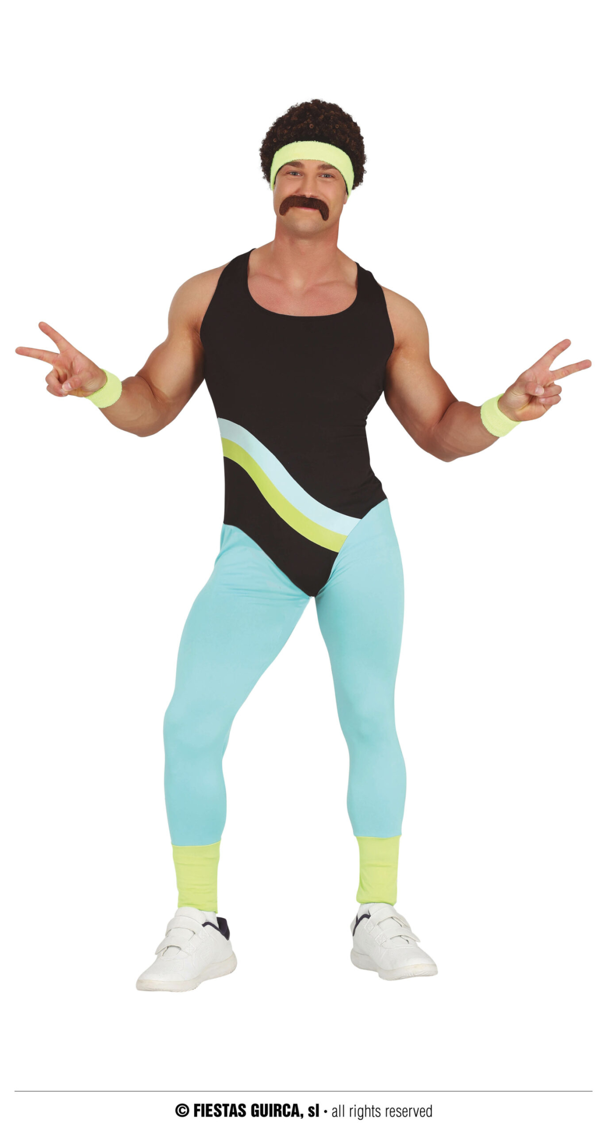 80s Gymnast Fitness Man Costume - Adult Size Medium (48-50)
