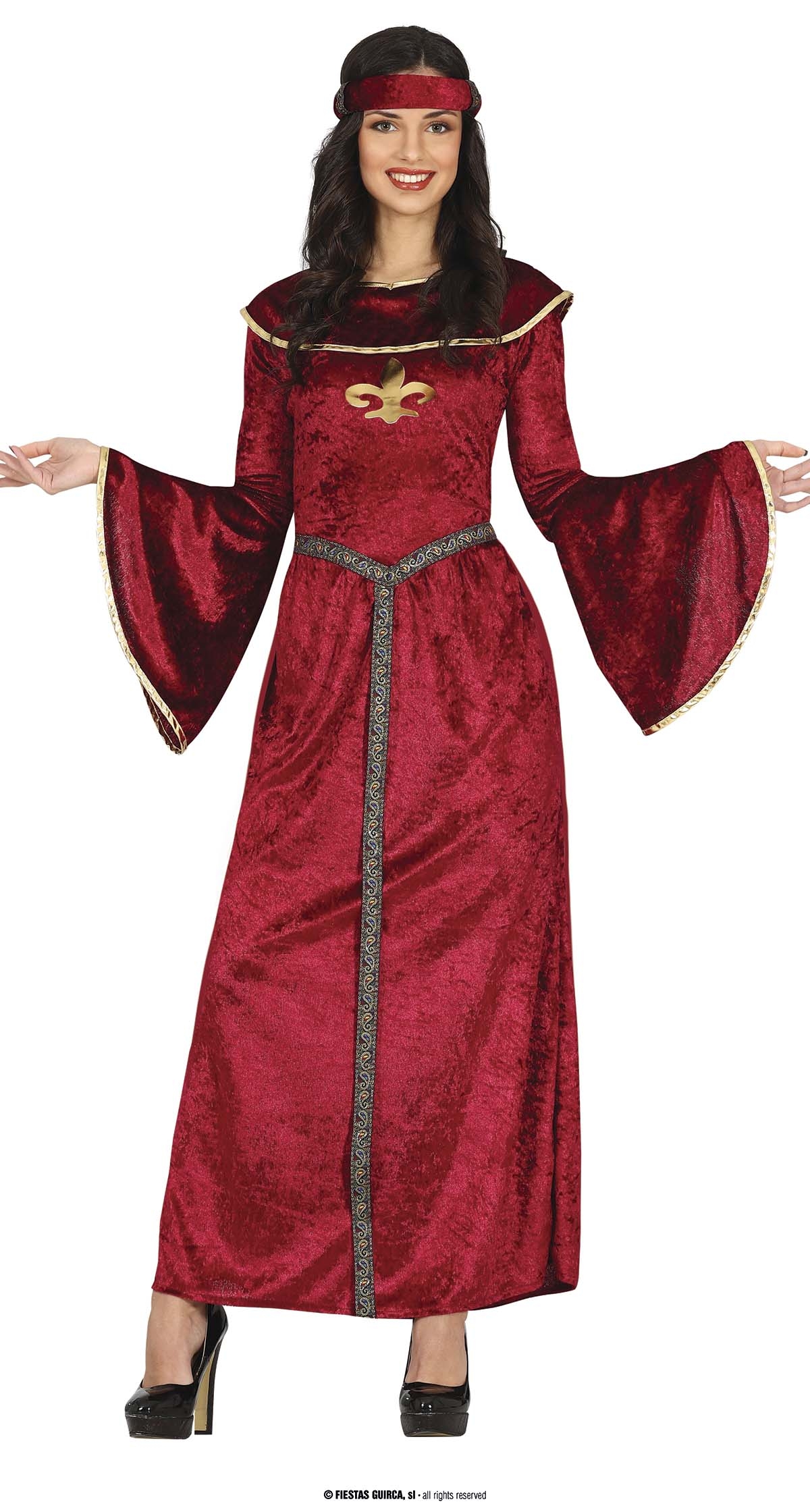Medieval Princess Lady Costume - Adult Size Medium (38-40)