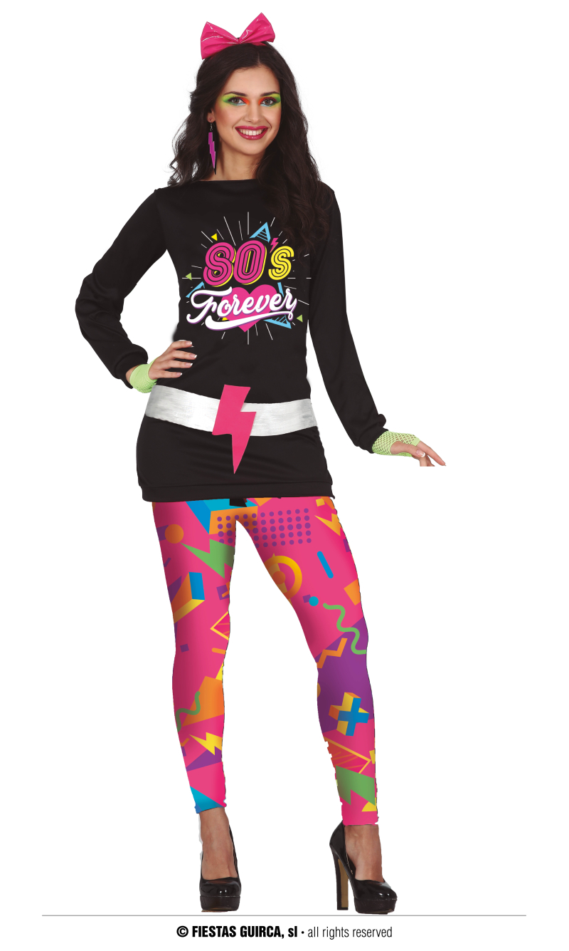 80s Disco Fever Lady - Adult Size Small (36-38)