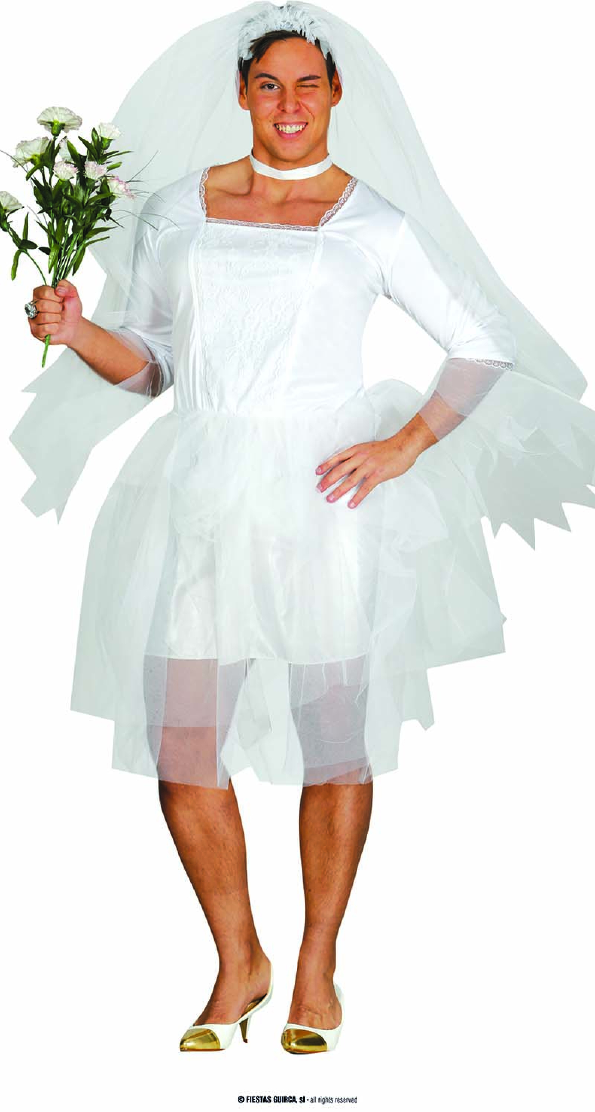 Funny Male Bride - Adult Size Extra Large (54-56)
