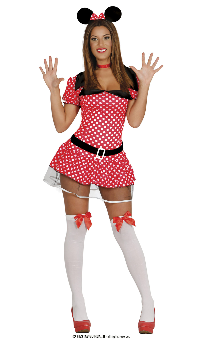 Minnie Mouse Sexy - Adult Size Small (36-38)