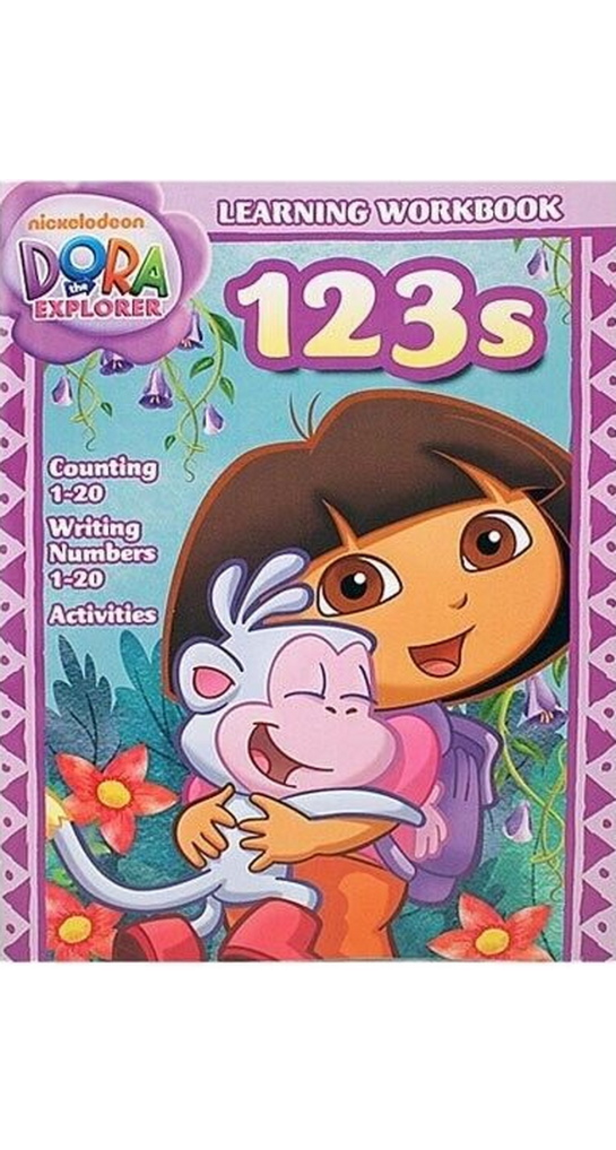 Dora The Explorer Learning Workbook (1,2,3) - 26.5x20.5cm