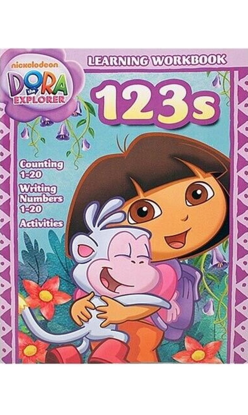 Dora The Explorer Learning Workbook (1,2,3) - 26.5x20.5cm