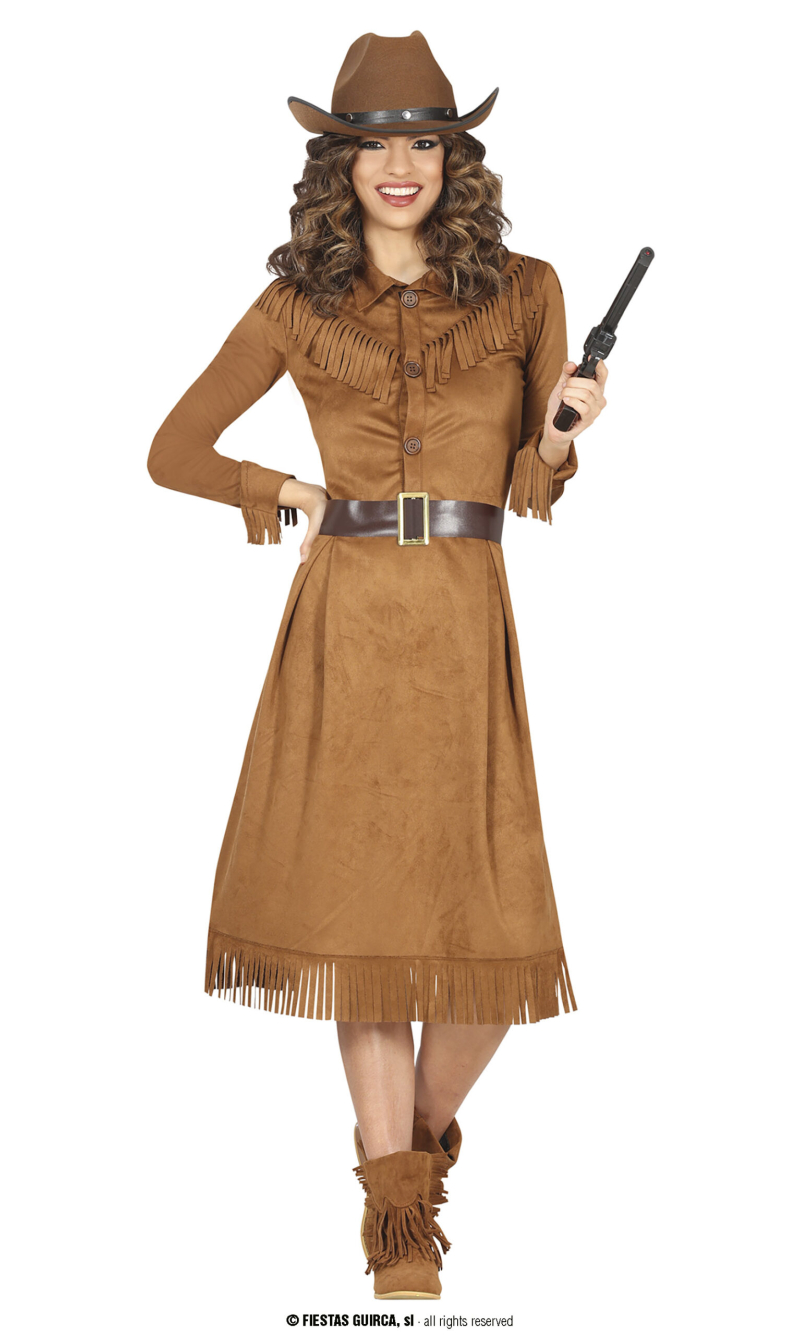 Western Lady Costume - Adult Size Large (42-44)