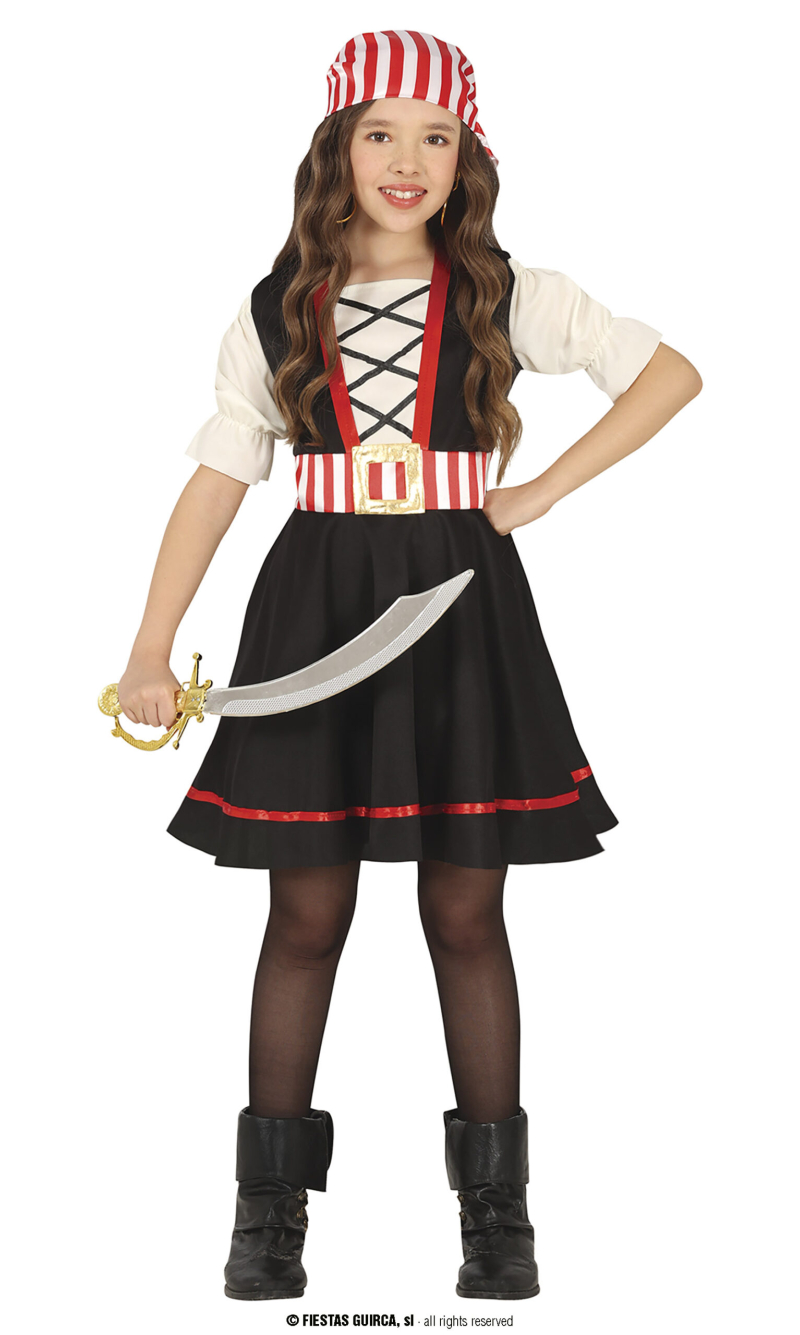 Freshwater Corsair Pirate Girl - Age 7 to 9 Years