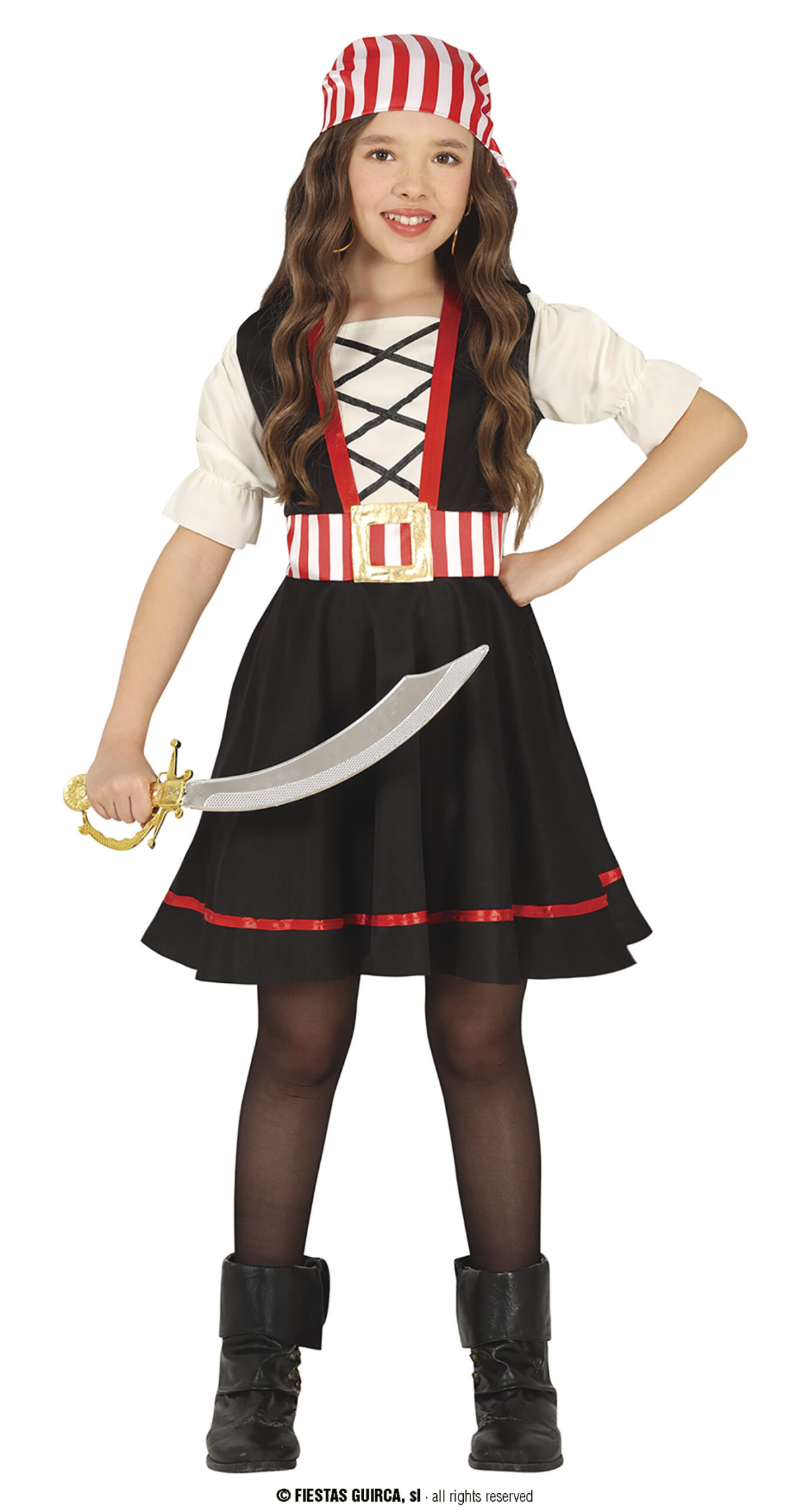 Freshwater Corsair Pirate Girl - Age 7 to 9 Years