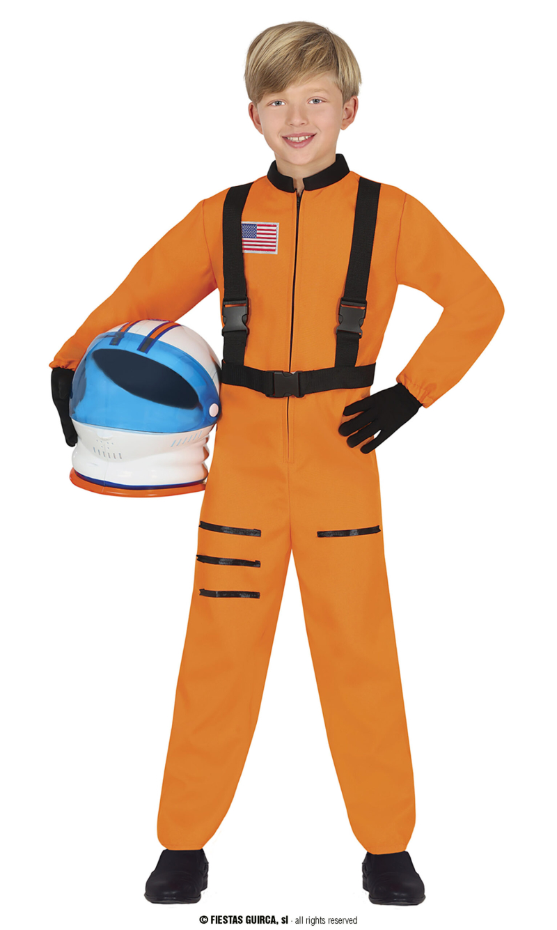 Orange Astronaut Boy - Age 7 to 9 Years