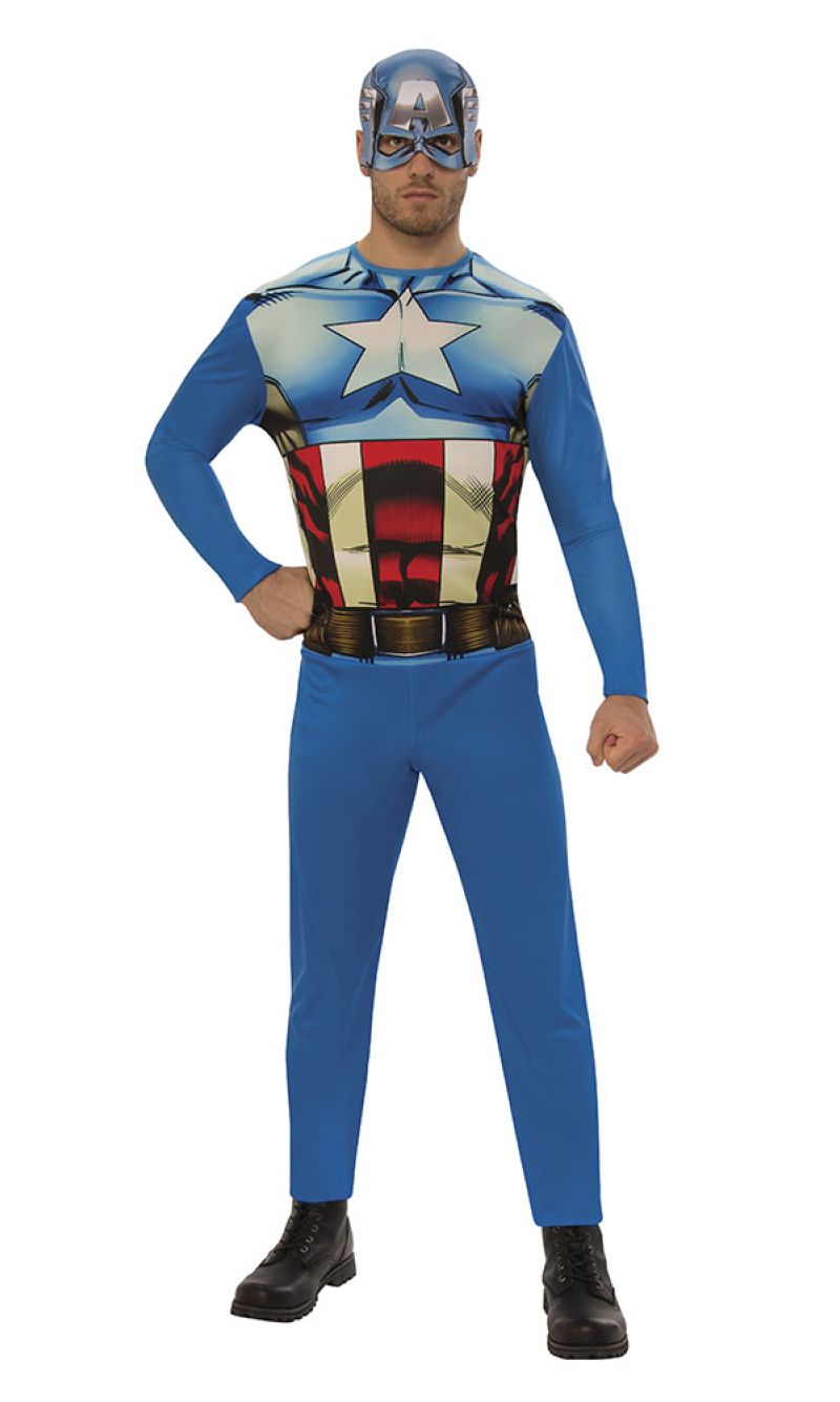 Official Licensed Captain America Opp Costume - Adult Size Extra Large