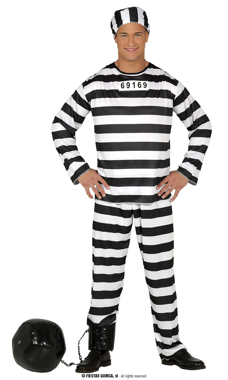 Prisoner (Presidiario) - Adult Size Small (46-48)
