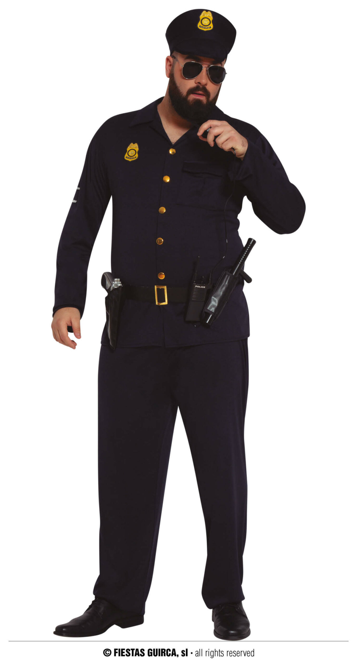 Cool Police Officer - Adult Size XXL (56-58)