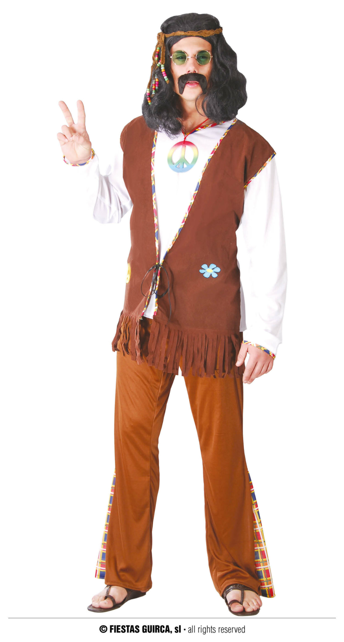 Hippie Flowers - Adult Size Small (46-48)