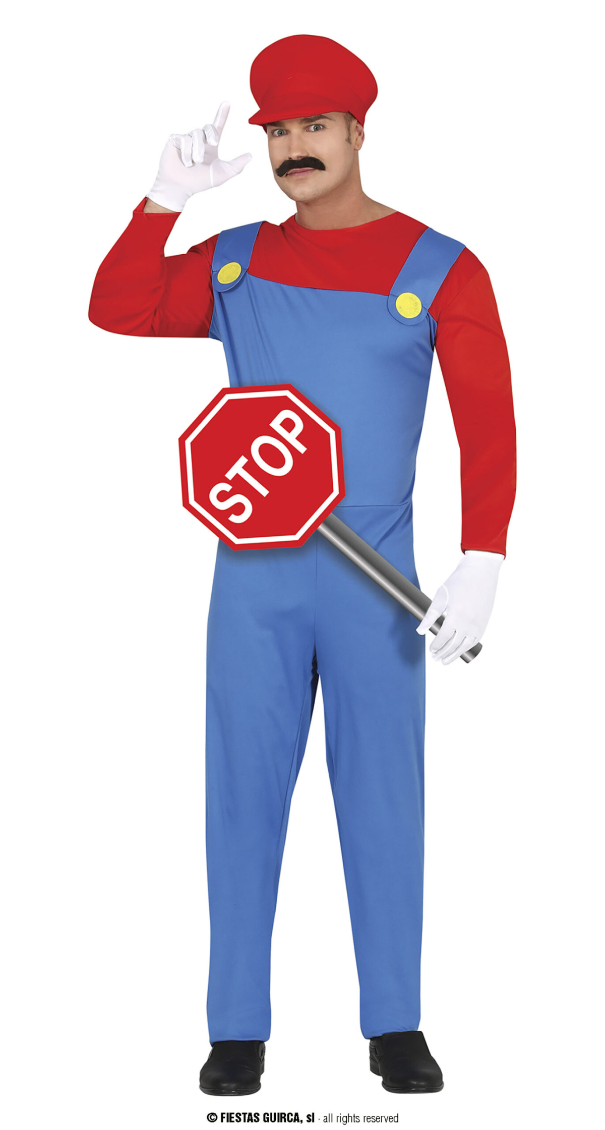 Train Driver Mario - Adult Size Extra Large (54-56)