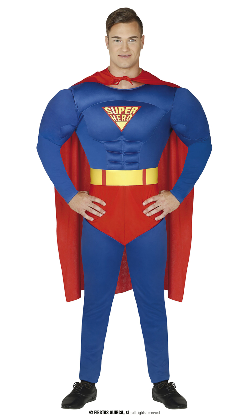 Super Hero Man - Adult Size Small (46-48)