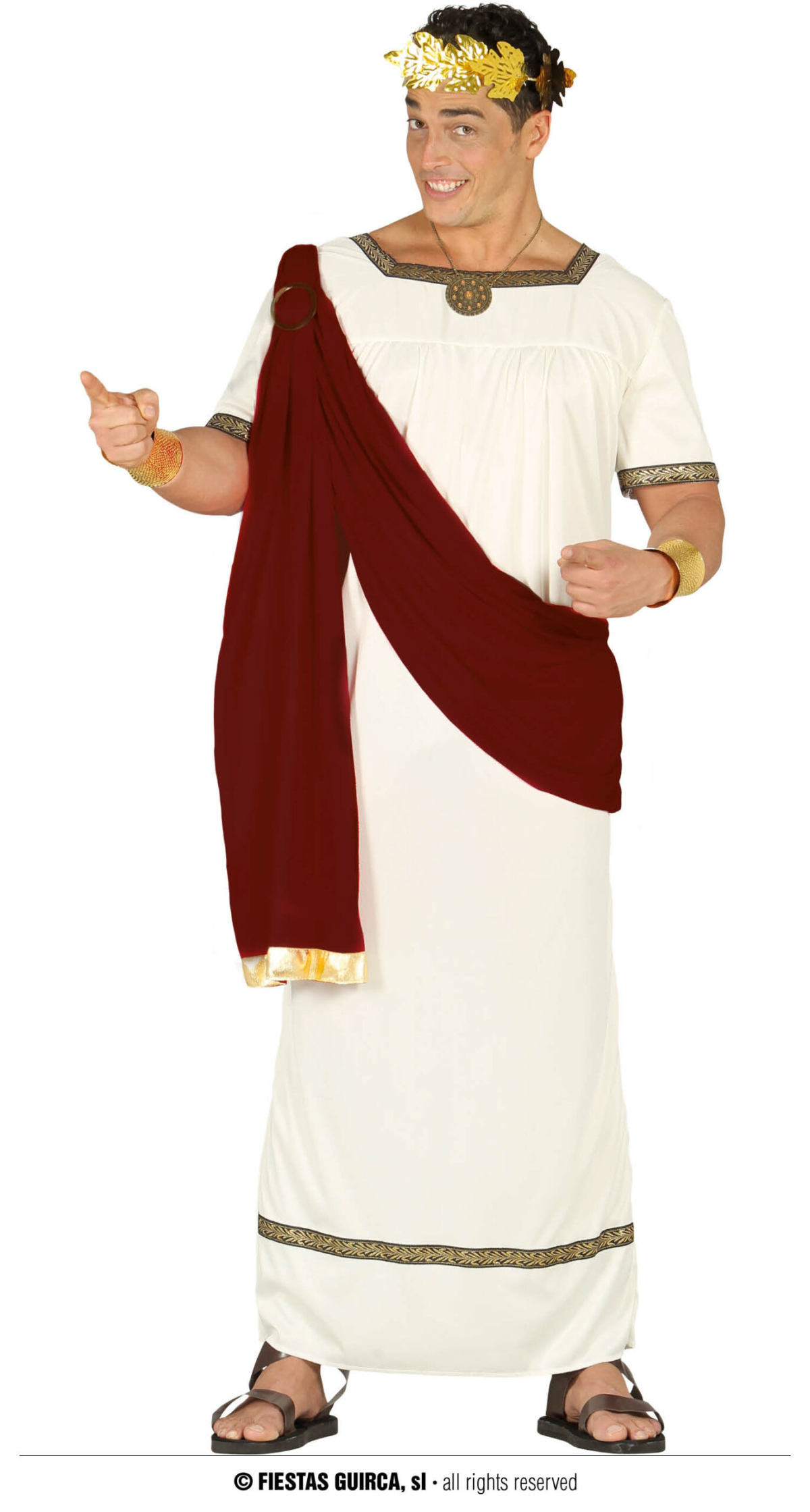 White Roman (Cesar Augusto) - Adult Size Small (46-48)