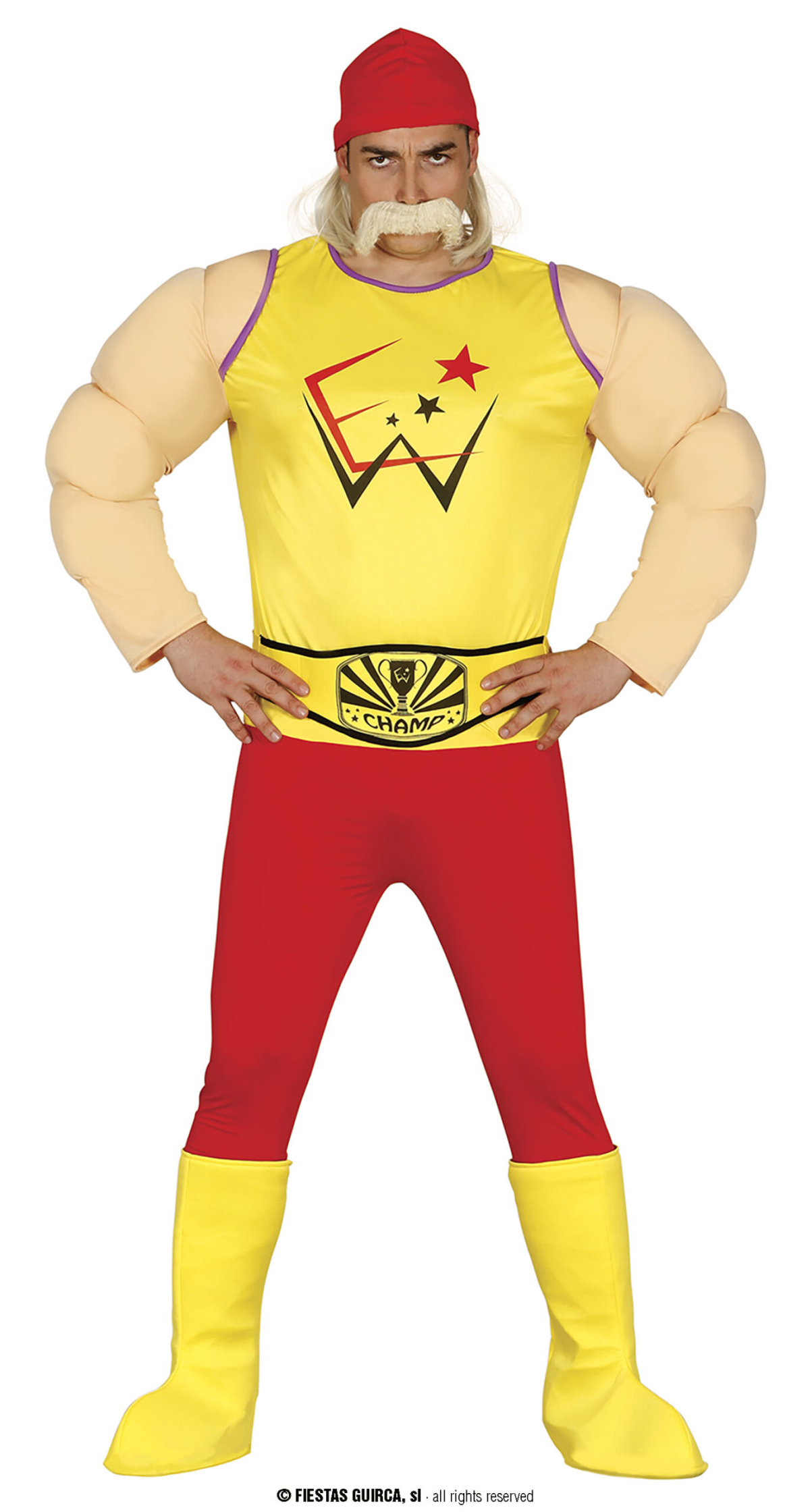 Mr Hogan Wrestler - Adult Size Small (46-48)