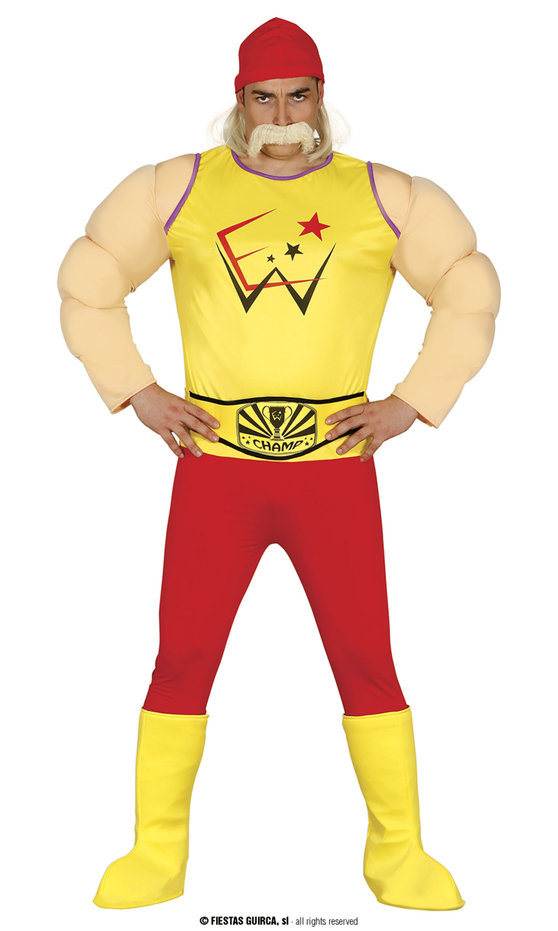 Mr Hogan Wrestler - Adult Size Small (46-48)