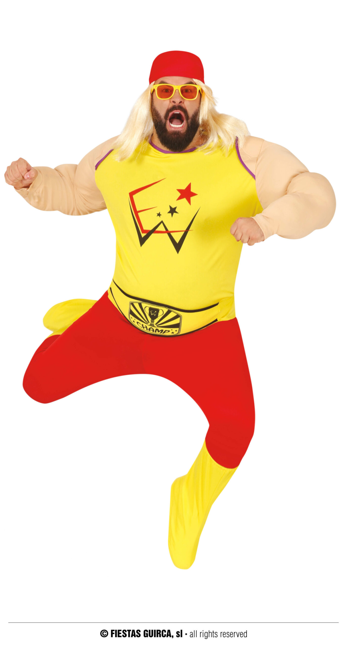 Mr Hogan Wrestler - Adult Size Extra Large (54-56)