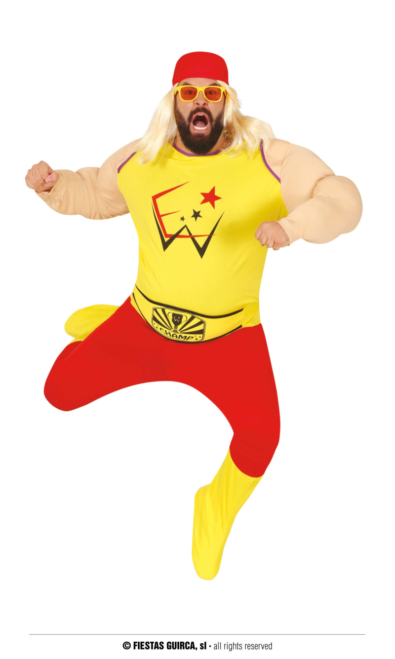 Mr Hogan Wrestler - Adult Size Extra Large (54-56)