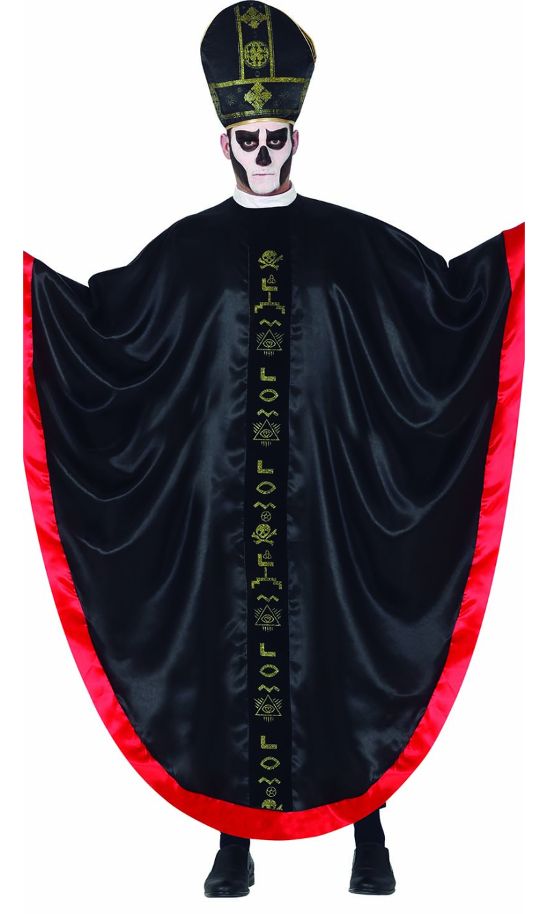 Satanic Cardinal Costume - Adult Size XL (54-56)