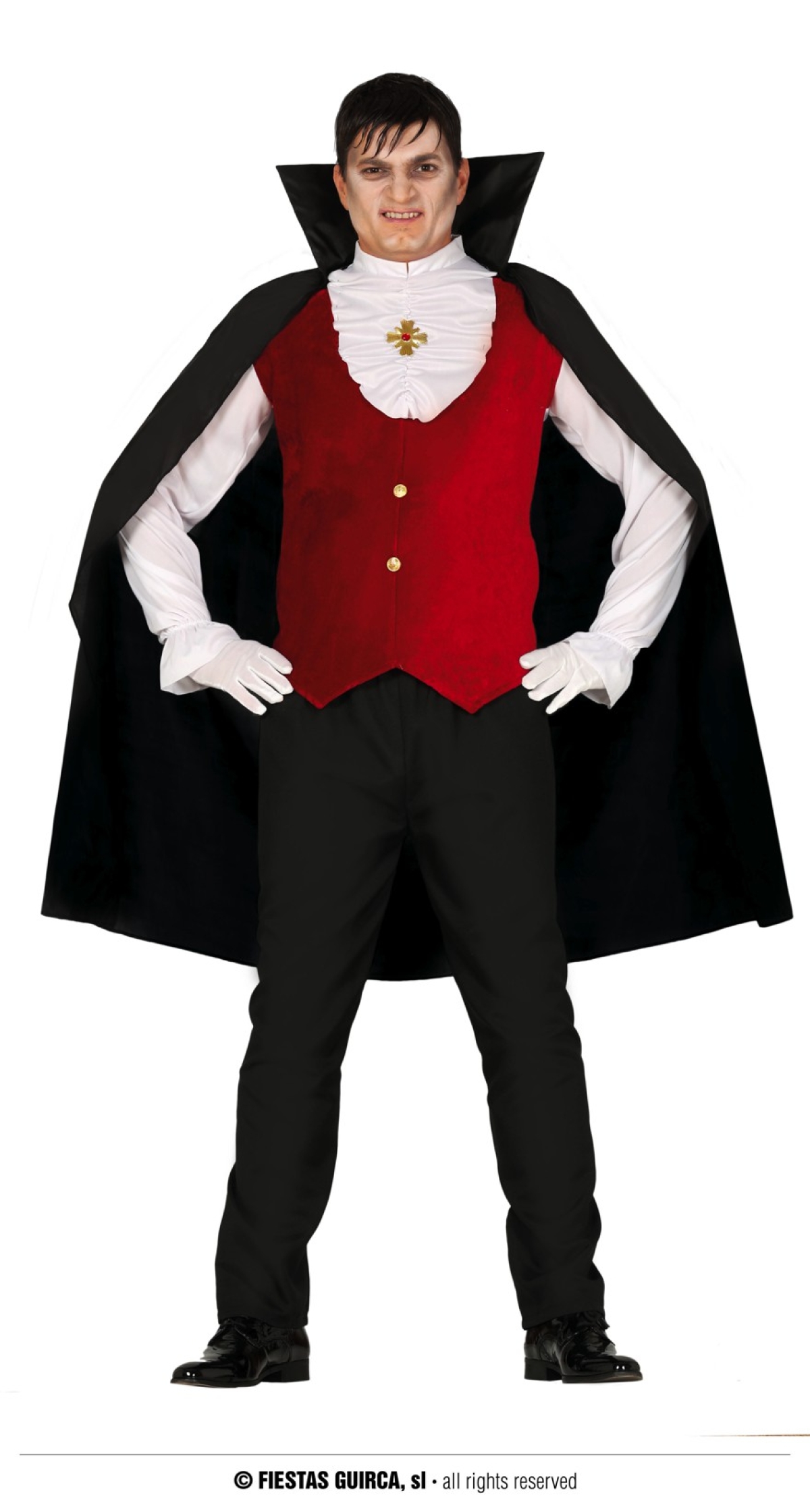 Vampire Count Man Costume - Adult Size Extra Large (54-56)