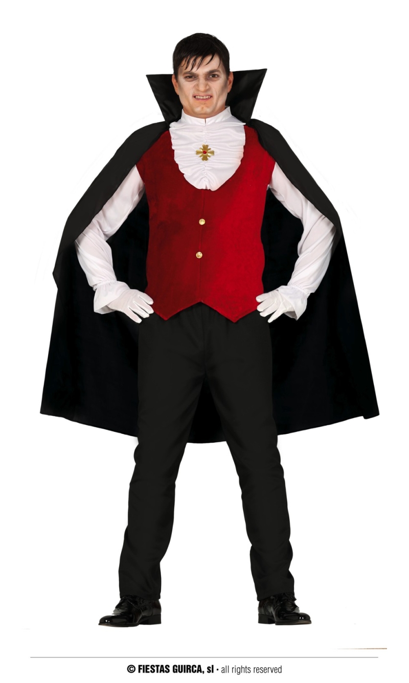Vampire Count Man Costume - Adult Size Extra Large (54-56)