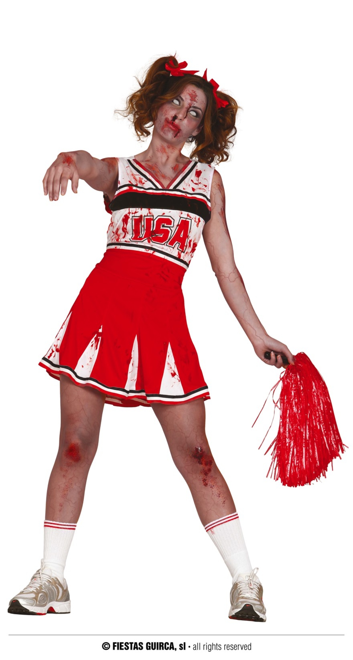 Zombie Cheerleader Costume - Adult Size Large (42-44)