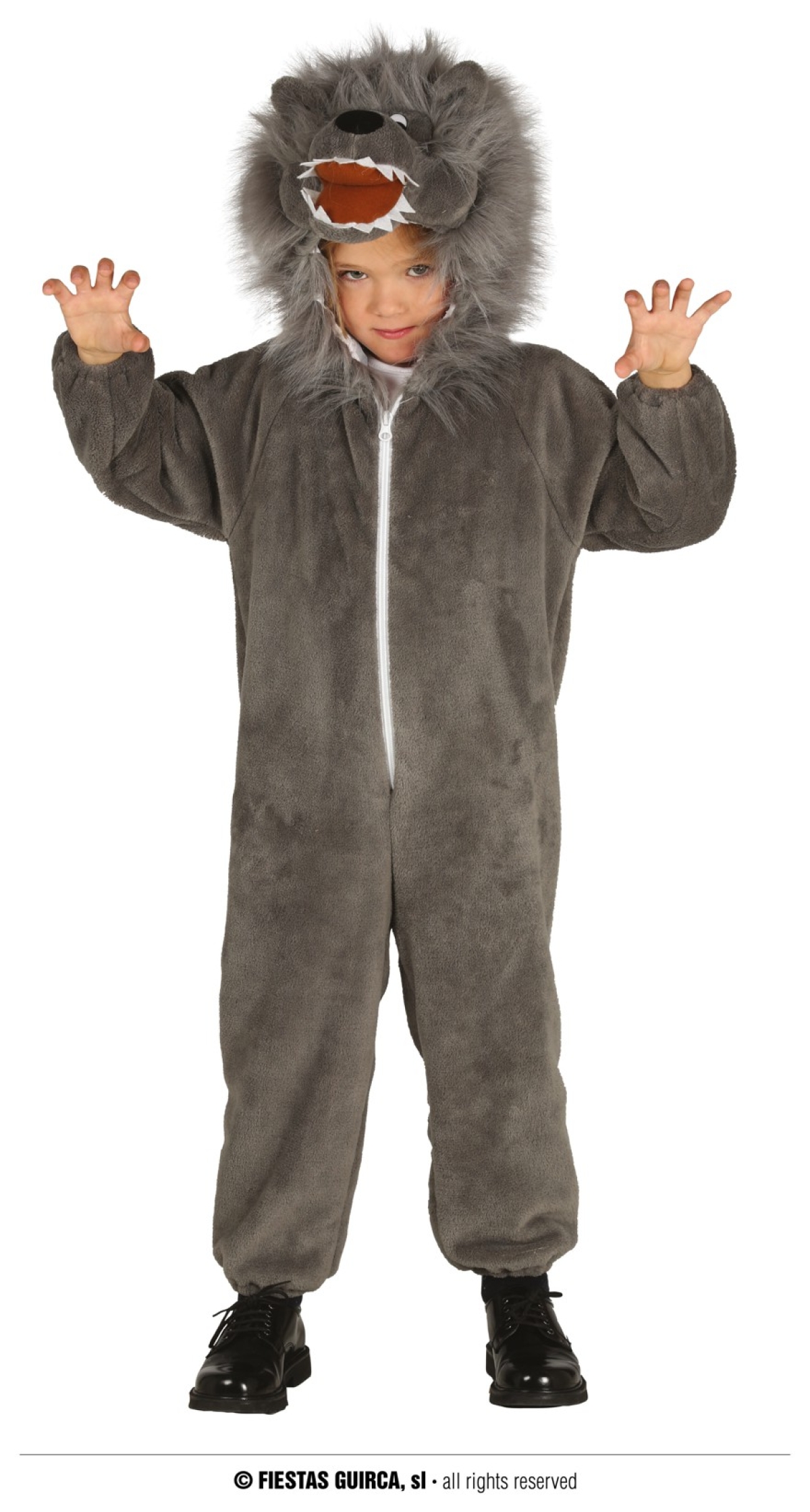 Fearless Wolf Animal Costume - Age 3 to 4 Years