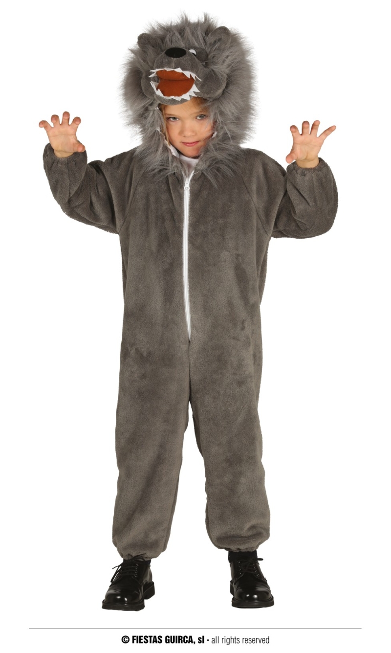 Fearless Wolf Animal Costume - Age 3 to 4 Years