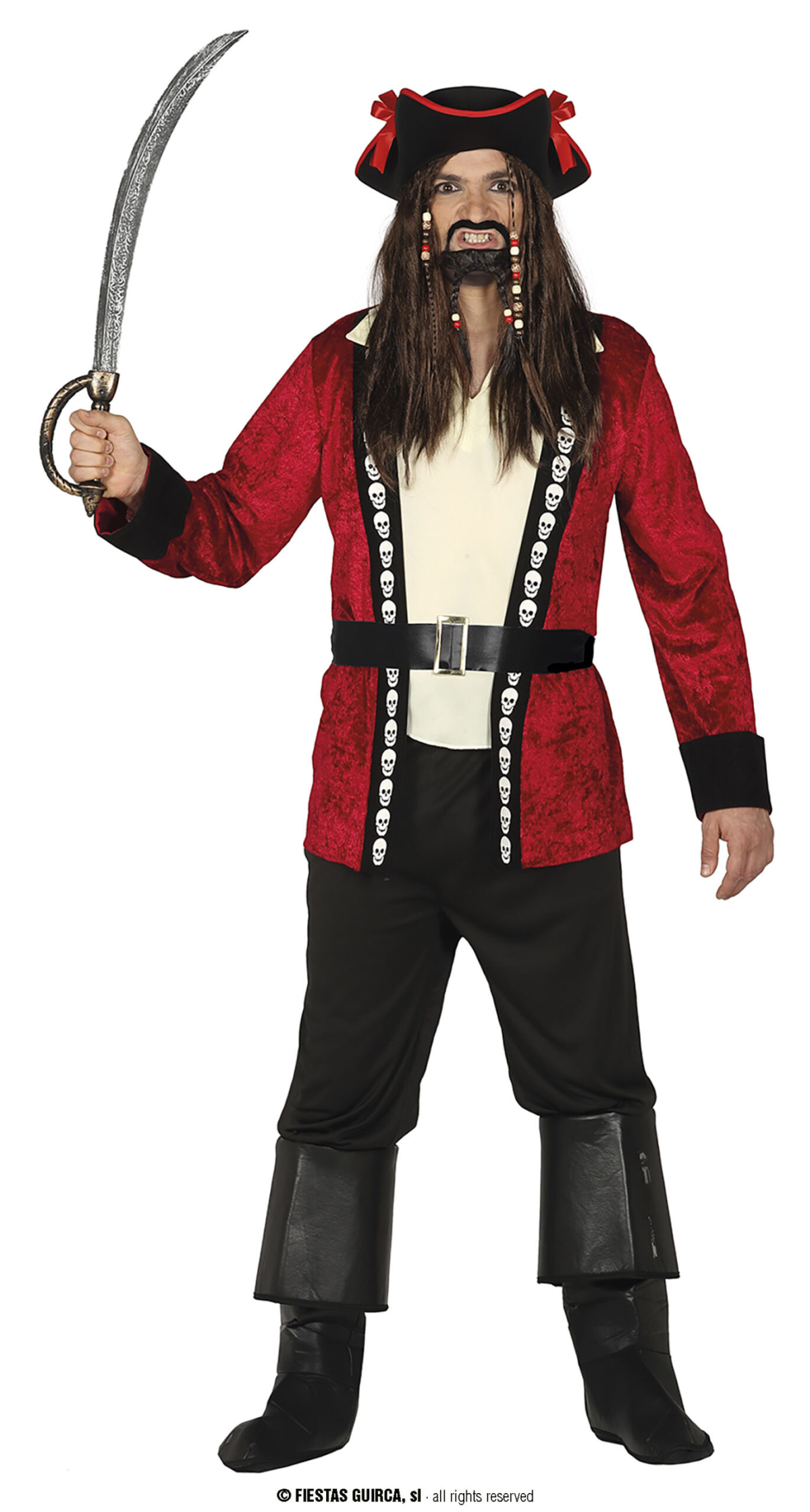 Skull Island Pirate Man - Adult Size Extra Large (54-56)
