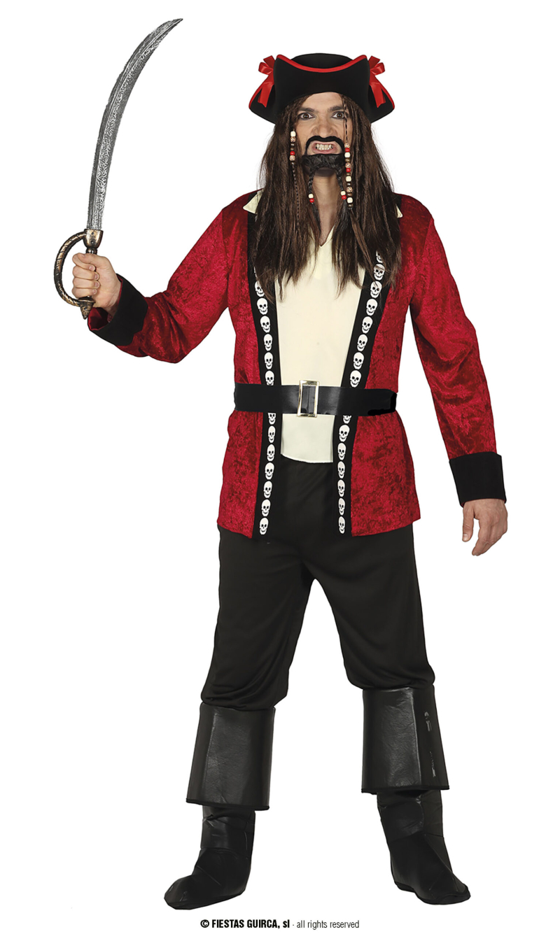 Skull Island Pirate Man - Adult Size Extra Large (54-56)