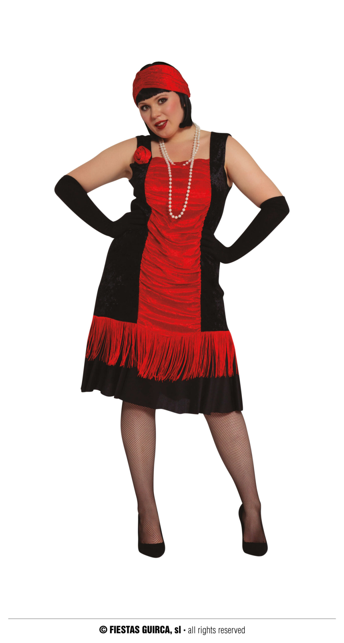 Charleston Red / Black - Adult Size Extra Large (44-46)