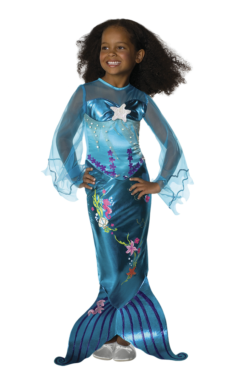 Blue Little Mermaid Costume - Age 3 to 4 Years