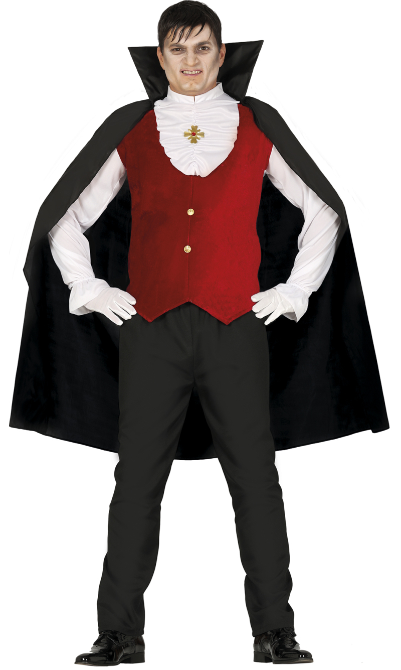 Vampire Count Man Costume - Adult Size Large (52-54)