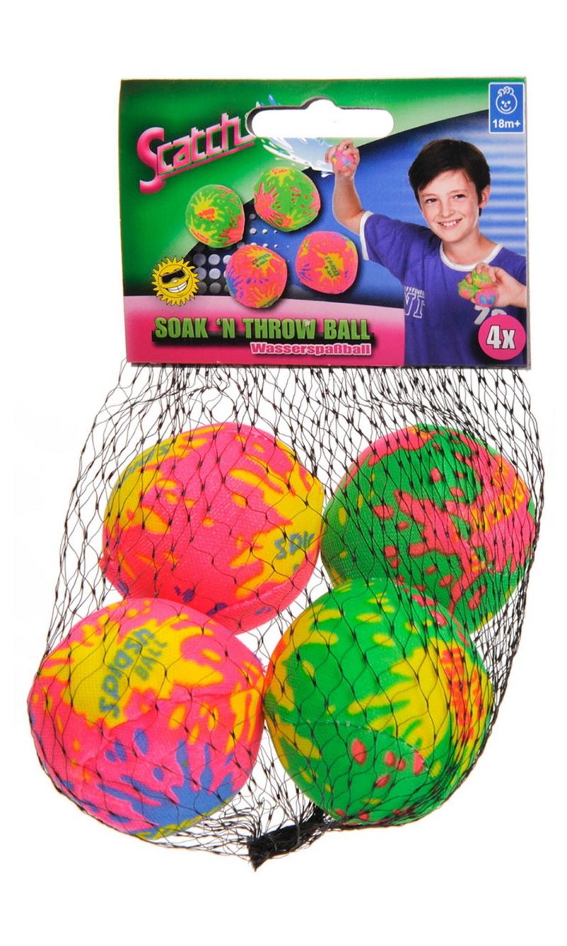 Soak & Throw Ball 4pcs - For Age 18+ Months