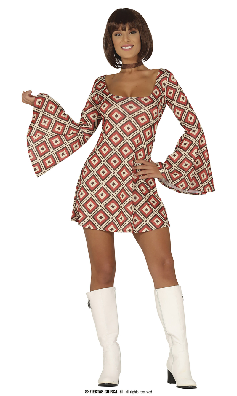 Groovy Boogie Disco Lady - Adult Size Small (36-38)