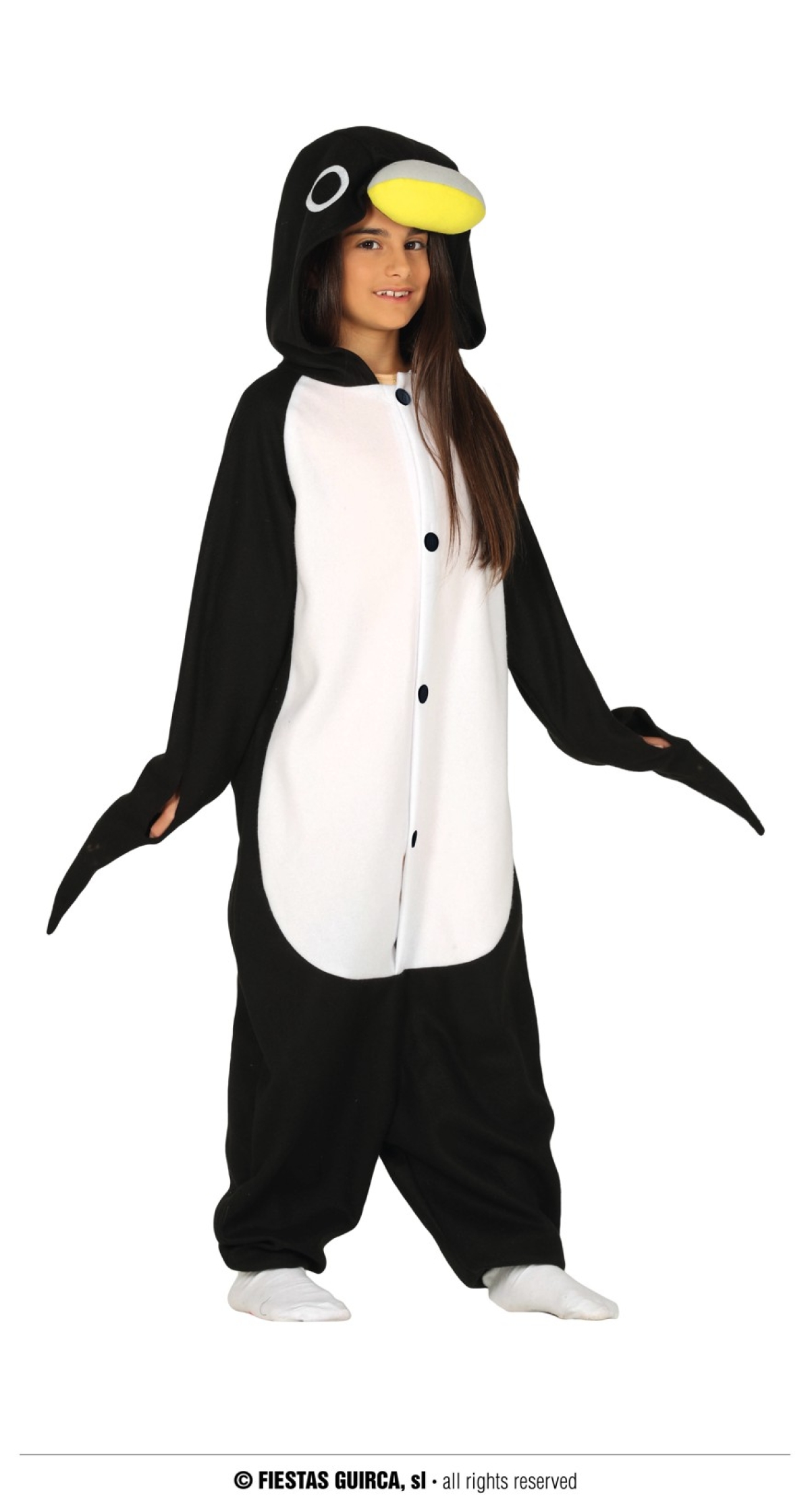 Penguin Kigurumimi Onesie - Age 7 to 9 Years