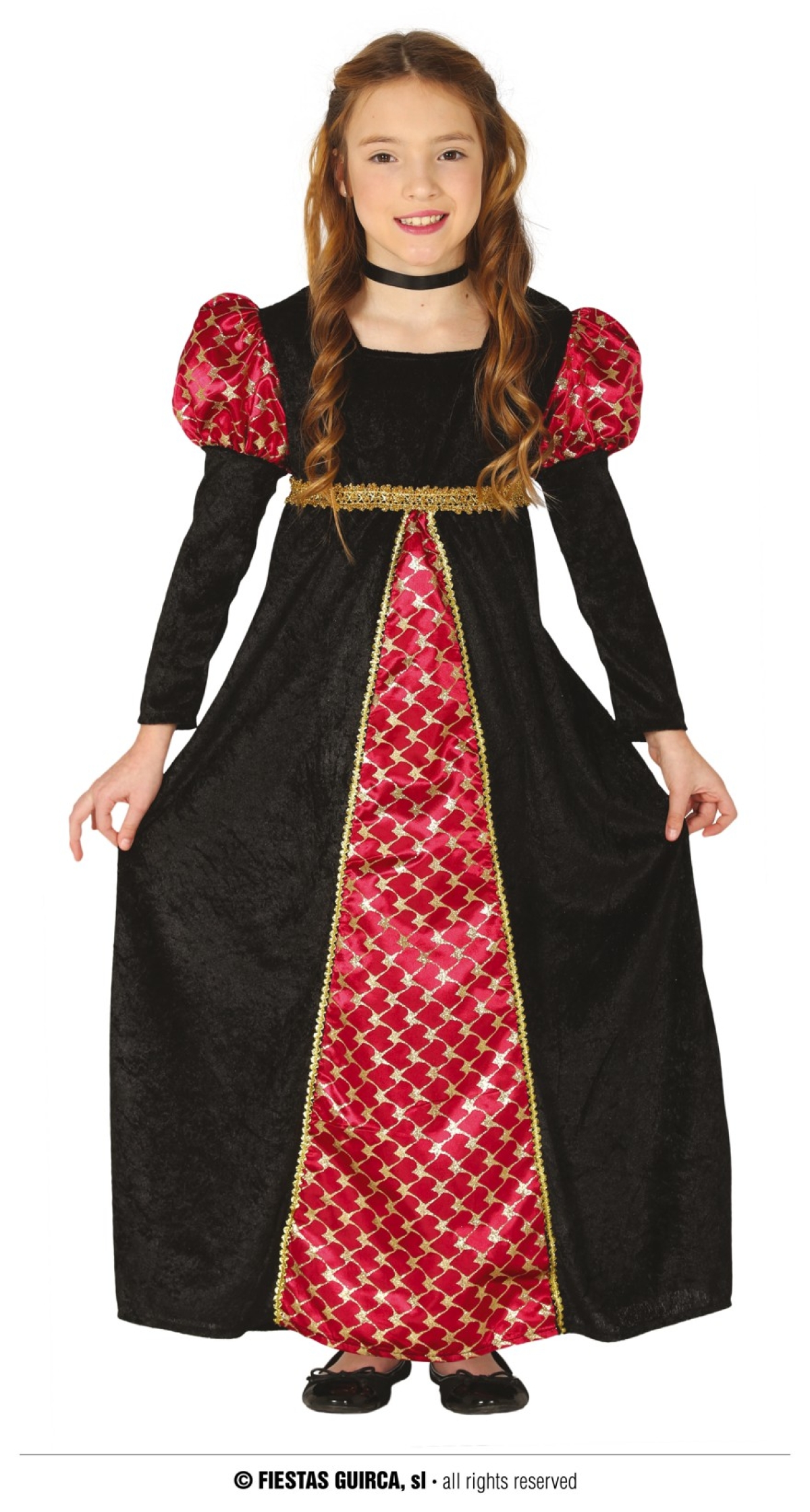 Medieval Lady Girl Costume - Age 10 to 12 Years