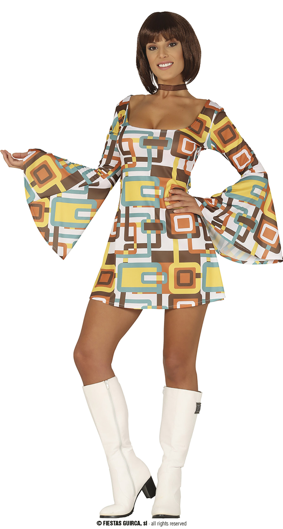 Stylish Boogie Disco Lady - Adult Size Small (36-38)